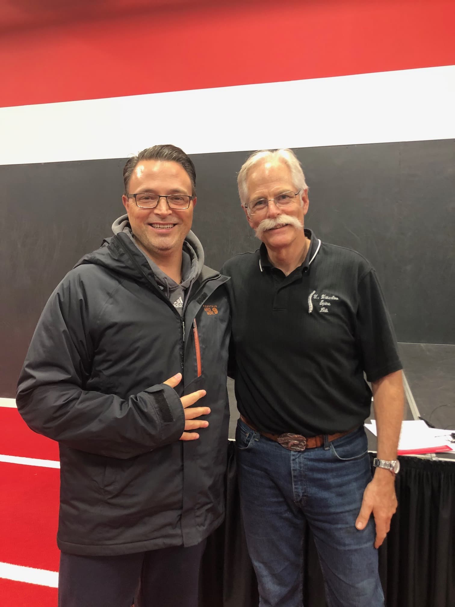 Dr. Adams with Dr. Stuart McGill